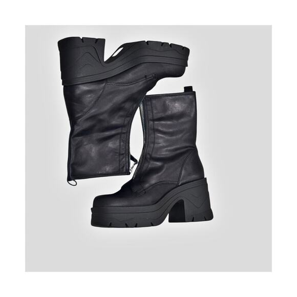 Free People Women's Black Myles Zip Front Boot Size 9 NWB - Picture 7 of 13